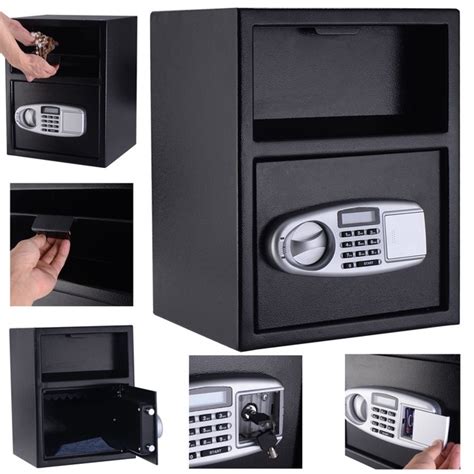 Costway Digital Safe Box Depository Drop Deposit Front Load Cash Vault
