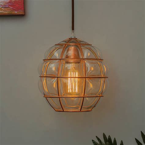 Enjoy free shipping and discounts on select orders. Round Glass Blown Metal Pendant Light, Edison Industrial ...