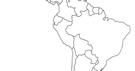 Latin America Map Without Names Map