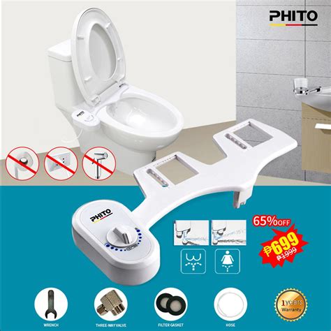 Phito Non Electric Bidet Toilet Seat Dual Nozzle Bidet Dual Nozzle