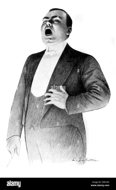Portrait Of Tenor Caruso 1910 Stock Photo Alamy