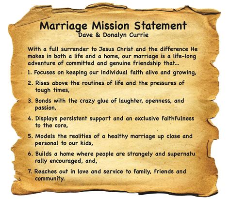 Marriage Developing A Marriage Mission Statement Artofit