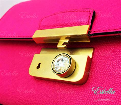 Handbag Lock Closure Push Lock Latch Lock Bag Lock Swarovski High End