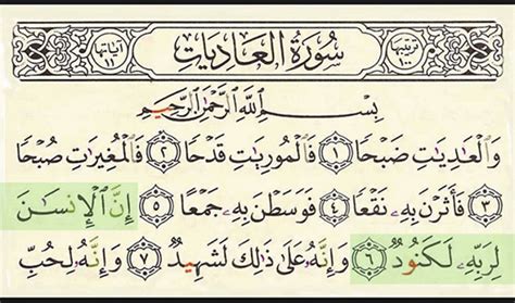 Surah Al Adiyat Quran