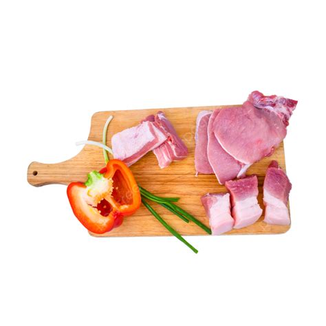 Puppet Pork Fresh Chopping Board Colorful Pepper Streaky Pork Pork