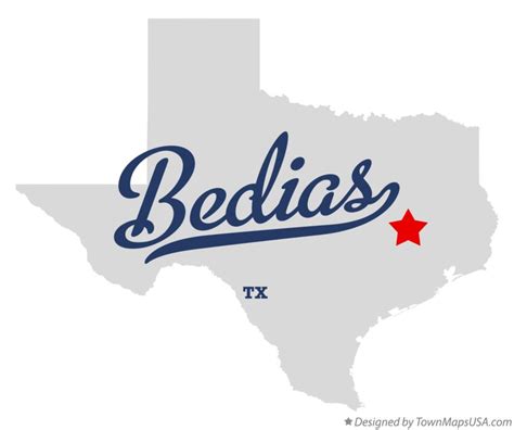 Map Of Bedias Tx Texas
