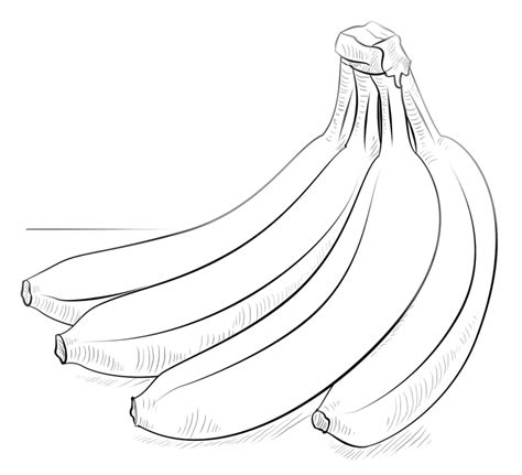 страници за оцветяване на банан Храни Декември