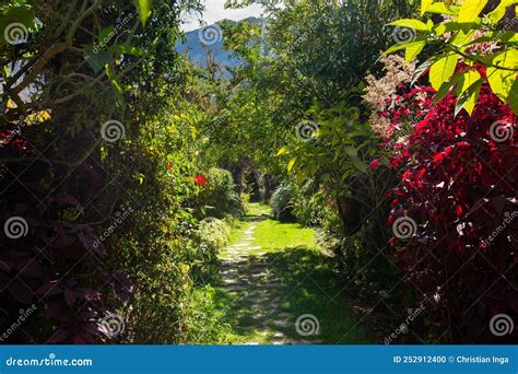 Corridor Entrance In A Rural House In The Peruvian Andes Stock Photo