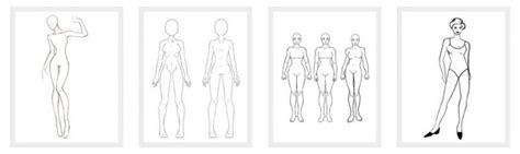Female Body Drawing Template Female Body Outline Template Form