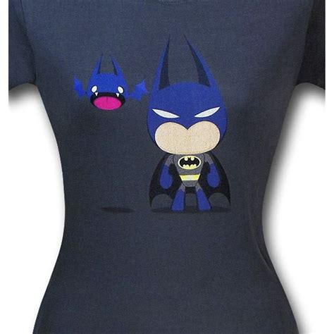 Batman Cute Bats Grey Womens T Shirt