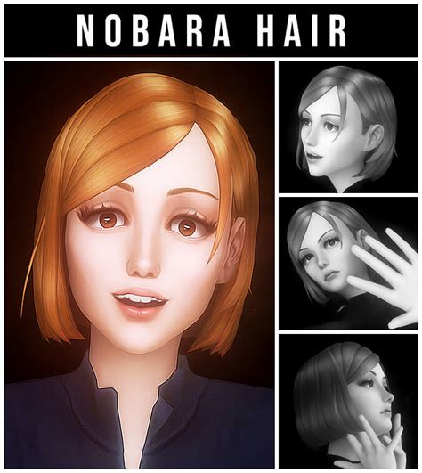 Sims 4 Nobara Hair Based On Kugisaki Nobara Micat Game