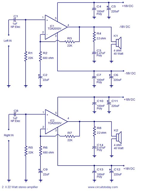 Tda7294 power transistor output power enhancement supplements tda 7294 2x38v dc symmetrical supply is working with Tda7294 Stereo Amplifier Circuit Diagram - Circuit Diagram ...