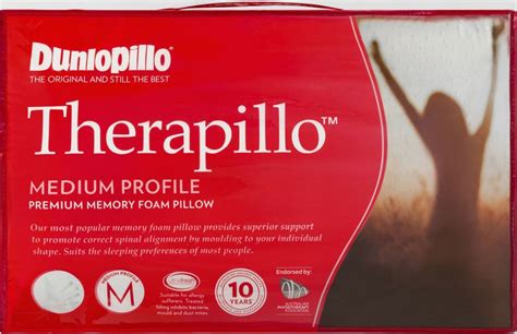 Dunlopillo Therapillo Premium Memory Foam Medium Profile Pillow Rewards Shop Australia