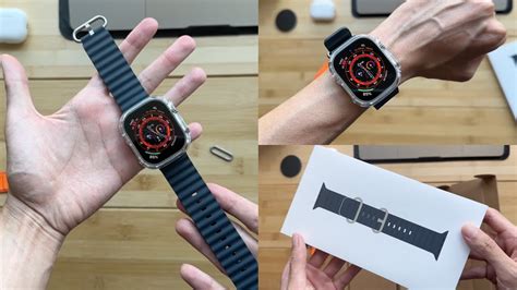 Unboxing Install Apple Watch Ultra Midnight Ocean Band Youtube