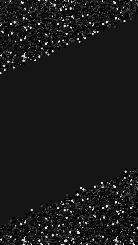 Black And Silver Glitter Background