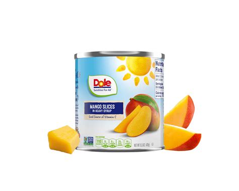 Dole Canned Mango Fruit Slices In Heavy Syrup Oz Dole Sunshine