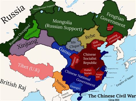 Alternate Chinese Civil War Read Comments For Context Imaginarymaps