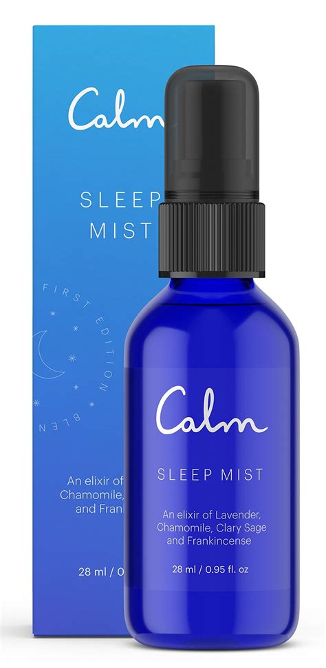 Calm Sleep Mist Pillow Spray With Essential Oils Lavender 28 Ml Pack