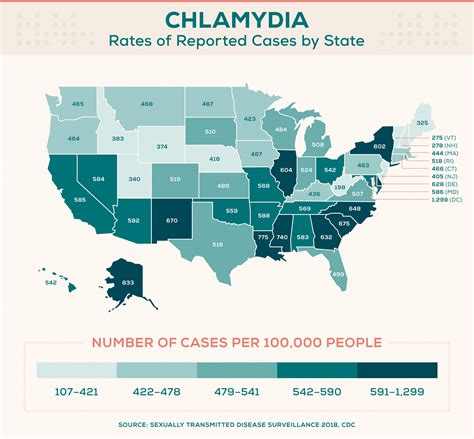 Std Rates By State How Common Are Stds Std Map Everlywell