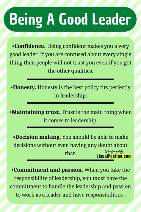 being a good leader leadership