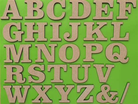 Wooden Letters In Laser Cut MDF 5cm 7 5cm 10cm 12 5cm 15cm Etsy UK