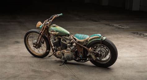 Complete Custom Harley Davidson Rat Rod Vintage Patina Bobber