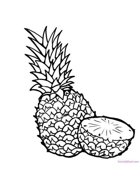 New users enjoy 60% off. Pineapple Coloring Page Download Free (Dengan gambar)