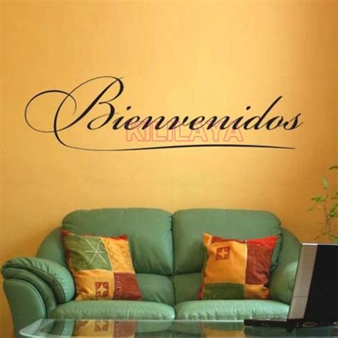 Vinyl Wall Stickers Spanish Quotes Bienvenidos Wall Decals Sticker Art