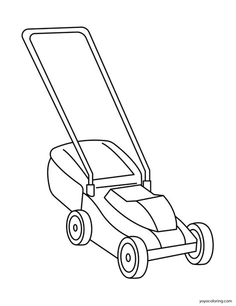 Lawn Mower Coloring Pages