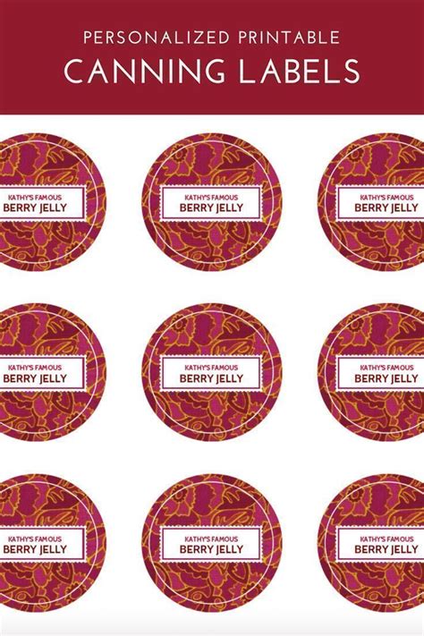 2 x 2 square jar labels. Canning label template | Canning labels, Label templates ...
