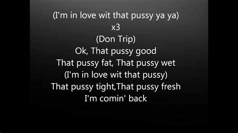 Don Trip Pussyoffical Songlyrics On Screen Youtube