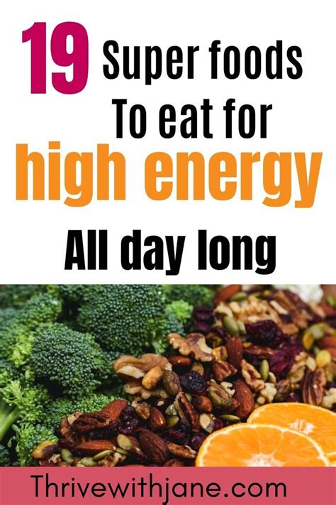 High Energy Foods To Boost Your Energy All Day Long Thrive With Janie Energy Foods