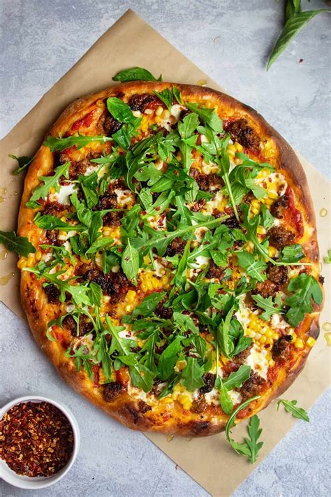 Summer Corn And Spicy Sausage Pizza Giadzy Italian Sausage Pizza