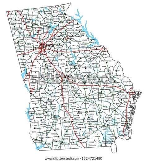 Road Map Of Northern Georgia