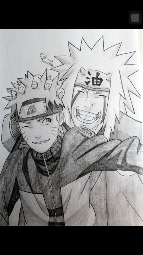 Naruto And Jiraiya Drawing ♥ Dessin Naruto Dessin Manga Coloriage Manga