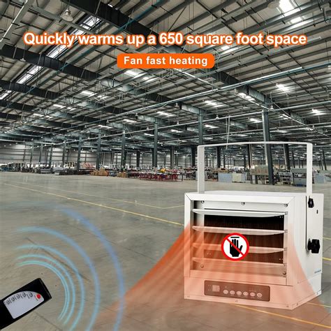 Review AKUSAKO Garage Heater with Remote - Digital Fan-forced Ceiling