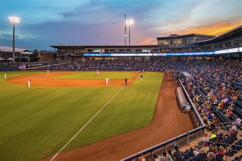 Tulsa Drillers Stadium Sunset Oneok Stadium Tulsa Oklahoma Photograph