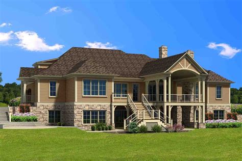 Traditional Style House Plan 4 Beds 55 Baths 4679 Sqft Plan 1054