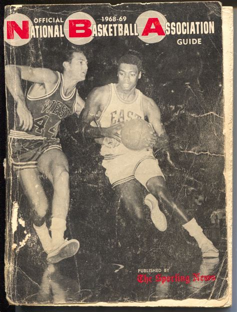 Nba Official Basketball Guide 1968 69 Team And Player Pic Bios Oscar