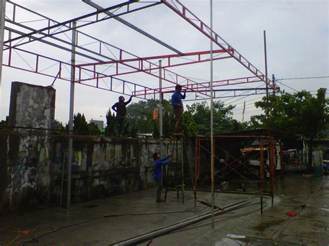 Untuk menghitung kebutuhan kanal c bisa menggunakan rumus yaitu jumlah pemakaian kanal c = (luas atap miring x 4) / 6. rangka tempat cucian mobil model sederhana tapi tetap aman