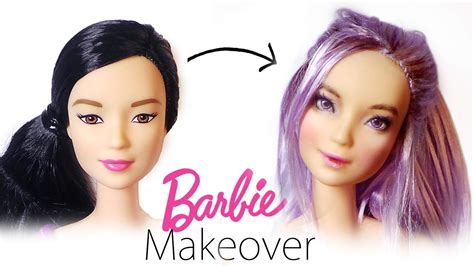 Barbie Makeover Doll Repaint 4 Barbie Made To Move Youtube