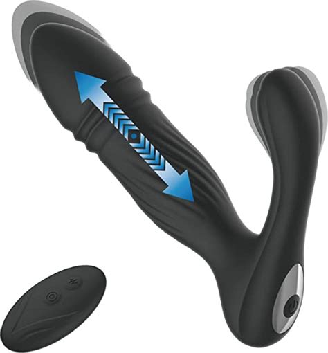 Prostate Massager With 10 Vibration Modes 10 Thrusting Speed Remote