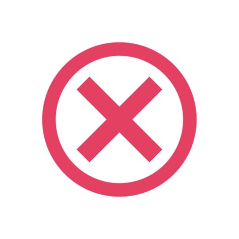 Red Circle Close Cross Cancel Remove Delete Incorrect Icon Free