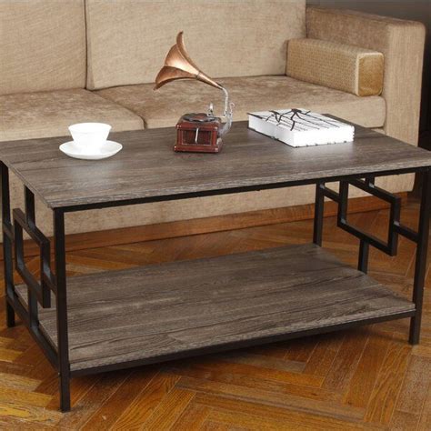 The tabletop is made from solid pine wood and has a butcher block style with visible wood. Kidwelly Coffee Table | Coffee table joss, main, Table ...