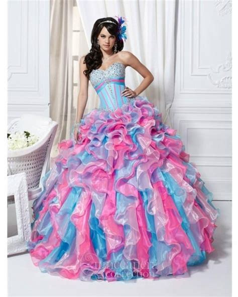 Redditors who wish to offer services in the way of gown making/mending/designing, please feel free to post as well! Fashion strapless ball gown blue and pink quinceanera ...