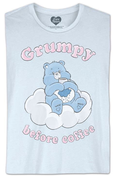 Grumpy Before Coffee Care Bears T Shirt