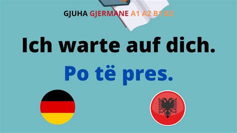 Fjale Dhe Shprehje Gjermanisht Me Perkthim Shqip A1 A2 B1 Pjesa 9 YouTube