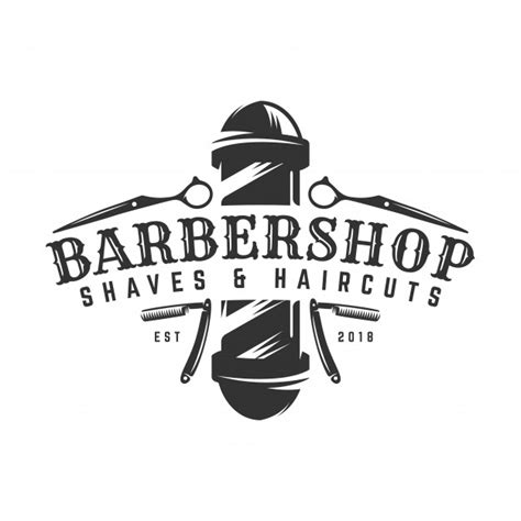Grab barber shop logos, barber shop flyers, and barber shop business cards—each at no additional cost. Modelo de logotipo vintage de barbearia | Vetor Premium