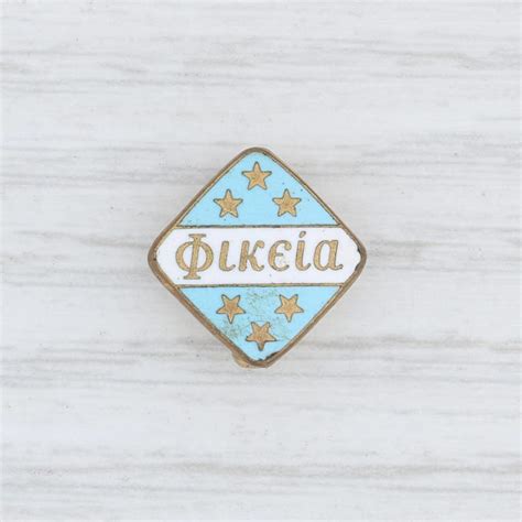 Phi Delta Theta Pledge Pin Vintage Badge 6 Stars Pin Greek Etsy