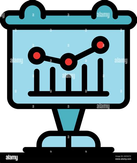 Chart Event Results Icon Outline Chart Event Results Vector Icon Color